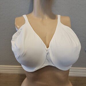 Bali Bra 42DD White Underwire Unlined 3383
